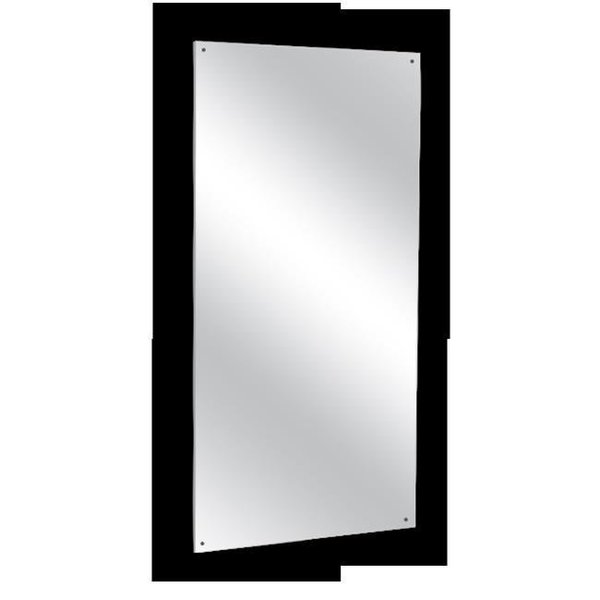 Ajw AJW U7018B-2436 Frameless Mirror; No. 8B Stainless Steel Surface - 24 W X 36 H In. U7018B-2436